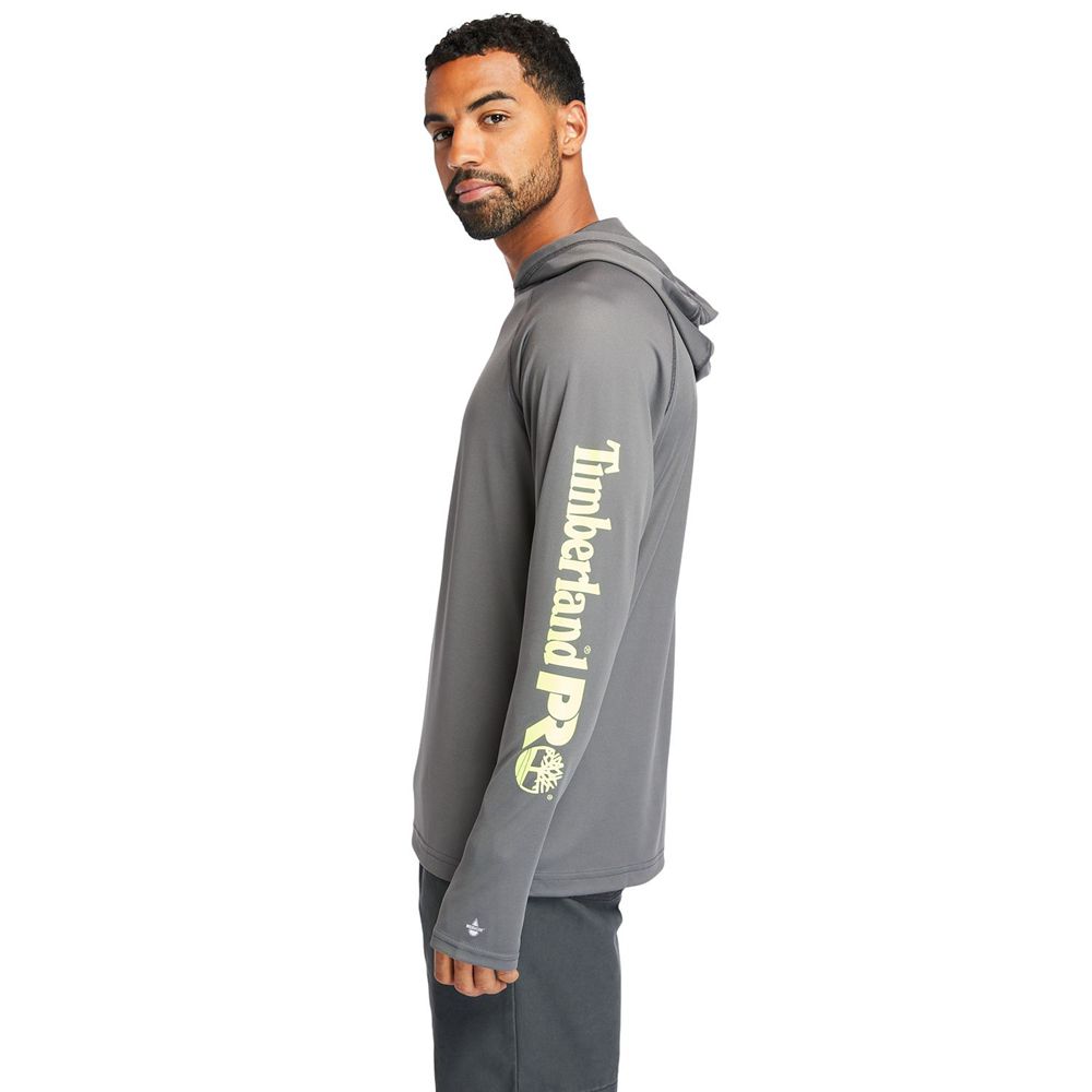 Timberland Φουτερ Ανδρικα Βαθυ Γκρι - Pro® Wicking Good Hoodie - Greece 6729145-US